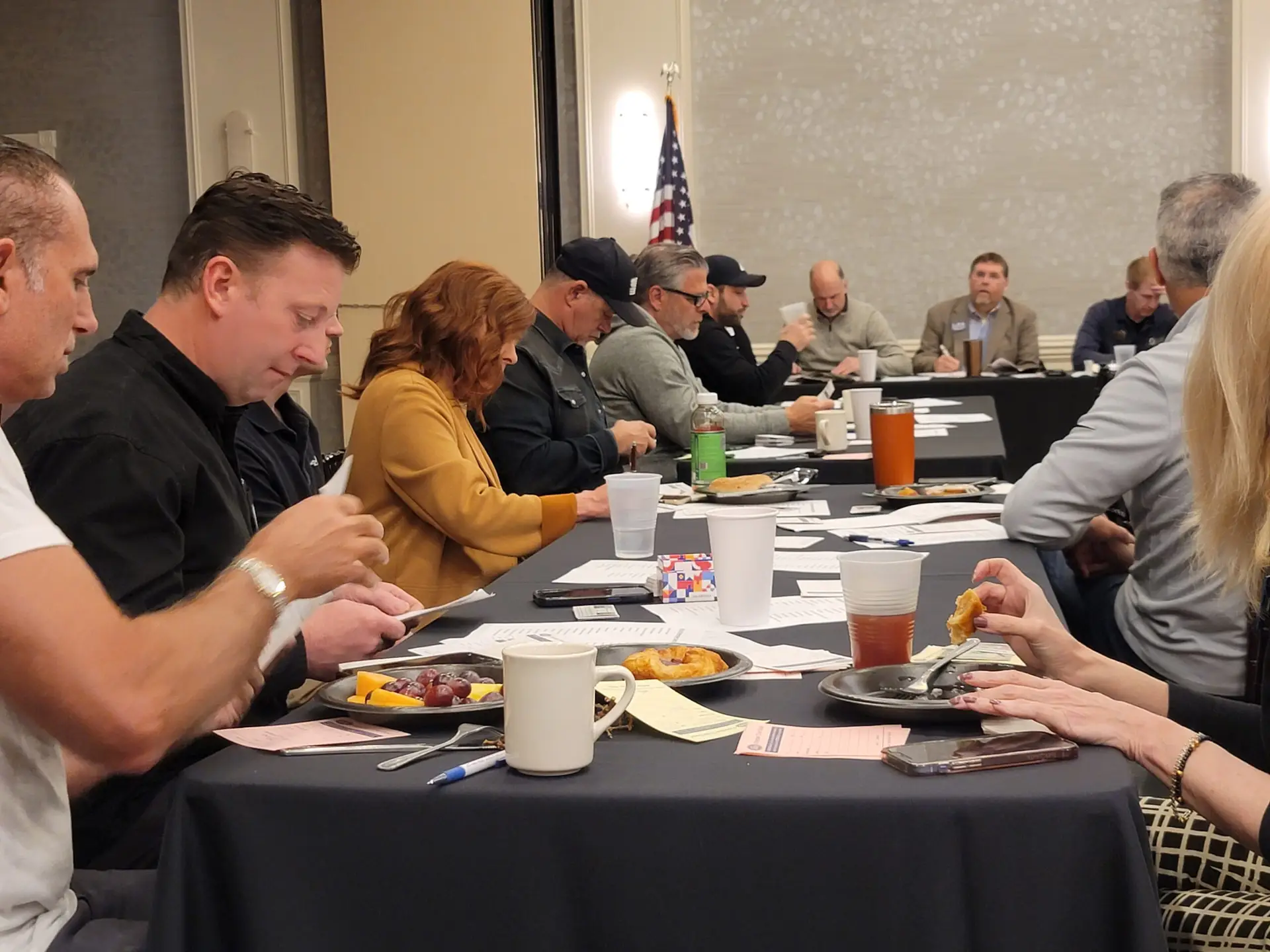 Business Networking Group Members passing business